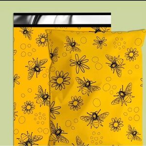 20 Count- Yellow Bee and Flower Polymailer